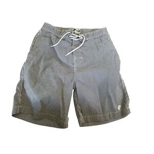 Trunks Surf & Swim Co swim trunks black and white checkered swim beach vacation